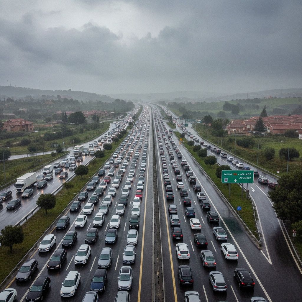 Miras por la ventanilla y ves esto. ¿Qué exclamas en España?