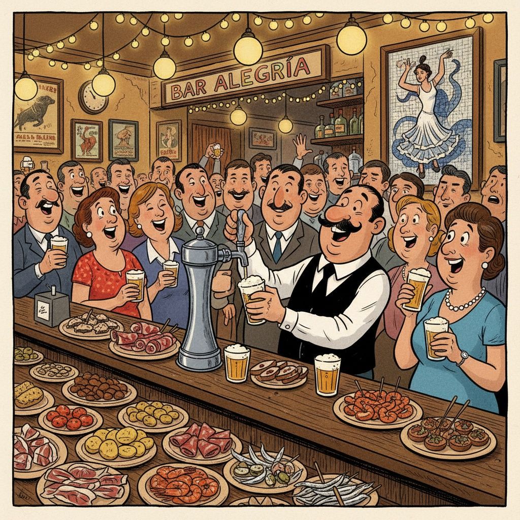 En una barra en España, elige la frase más natural para pedir cerveza.