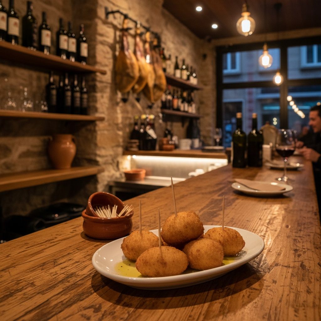 Completa: A mí ____ gustan las croquetas.