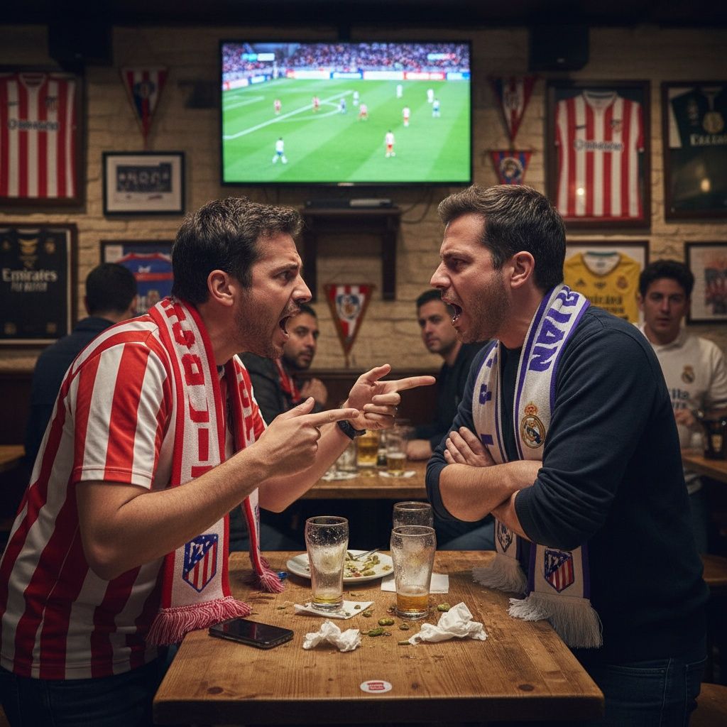 —¡Penalti clarísimo!
—Venga ya, si ni lo toca.