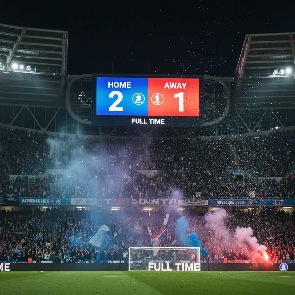 Marcador final: 2-1. ¿Cómo se dice de forma natural?