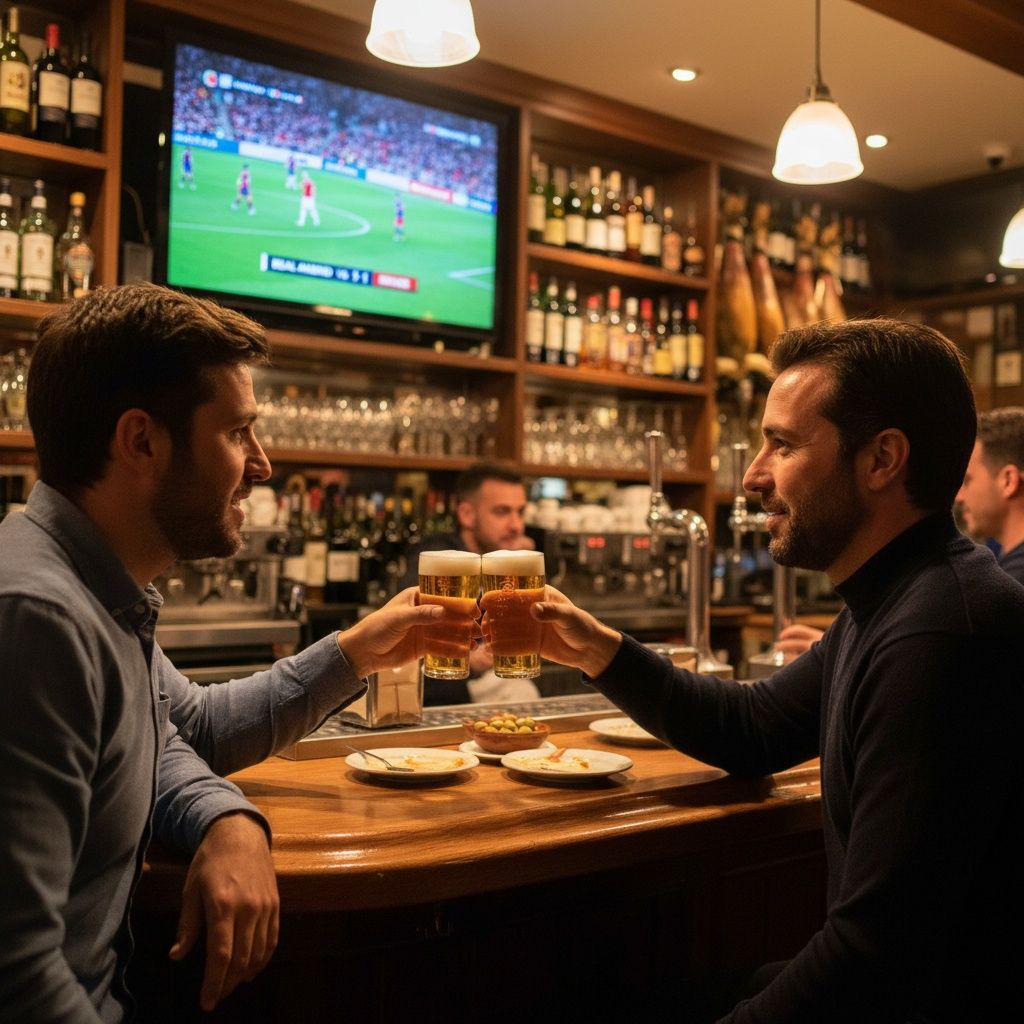 Completa la réplica natural (fútbol en el bar): —Este año el Atleti está fino. —Sí, ____