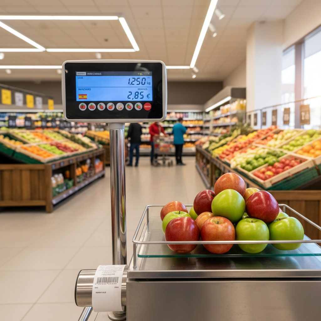 En la frutería: «Chicos, ____ (pesar) las manzanas antes de ir a caja.»
