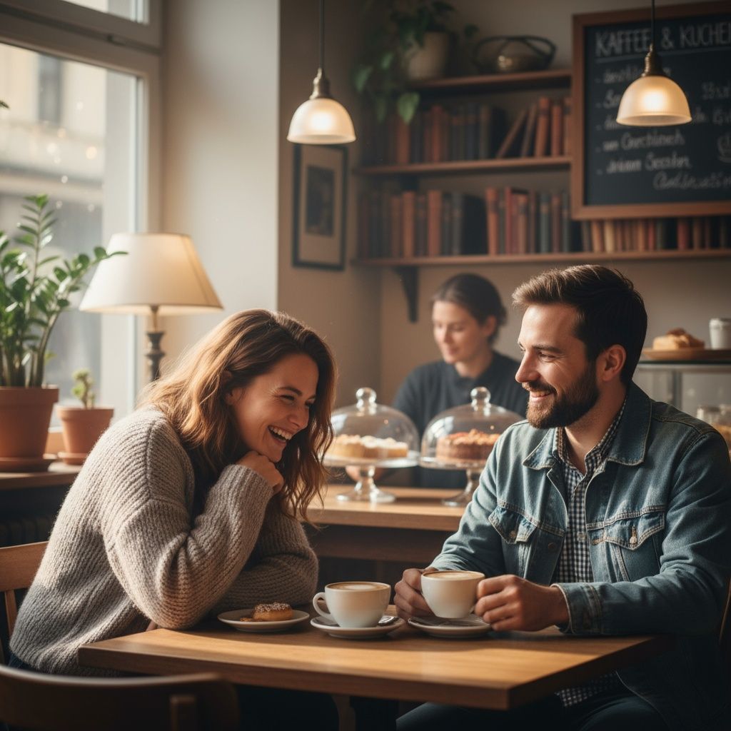Freunde treffen sich im Café. Welche Variante klingt natürlich?