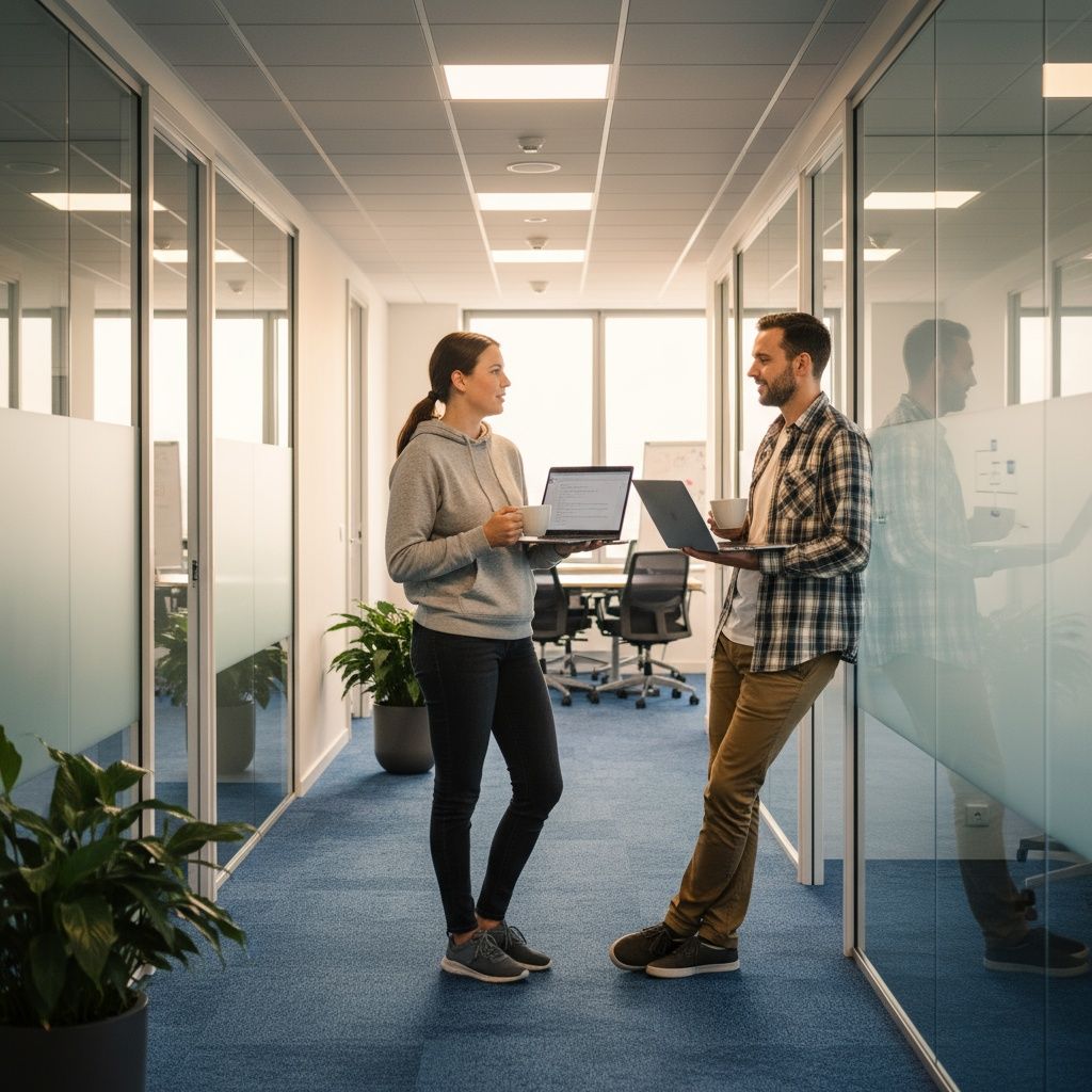 Mini-escucha. Pasillo de la oficina: —¿Has visto el bug del login? —Sí… A ver si lo dejamos listo antes de la demo. ¿Qué comunica “A ver si…” aquí?