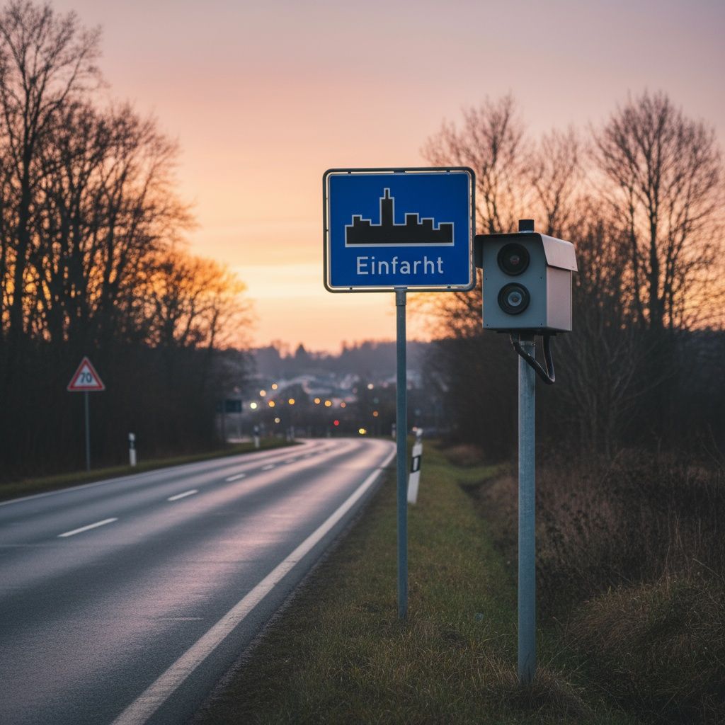 Schild vor einer Radar-Kontrolle: ____