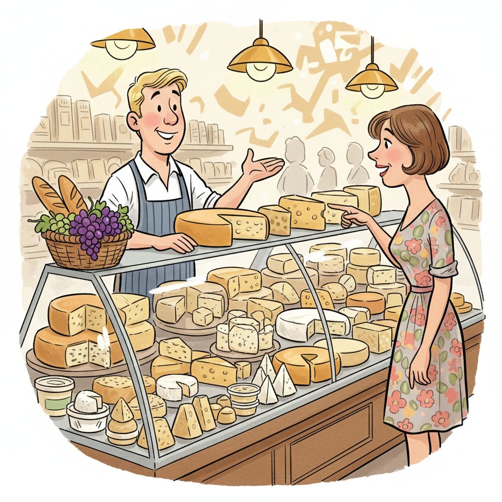 Wie bestellst du höflich 200 g Käse an der Theke?