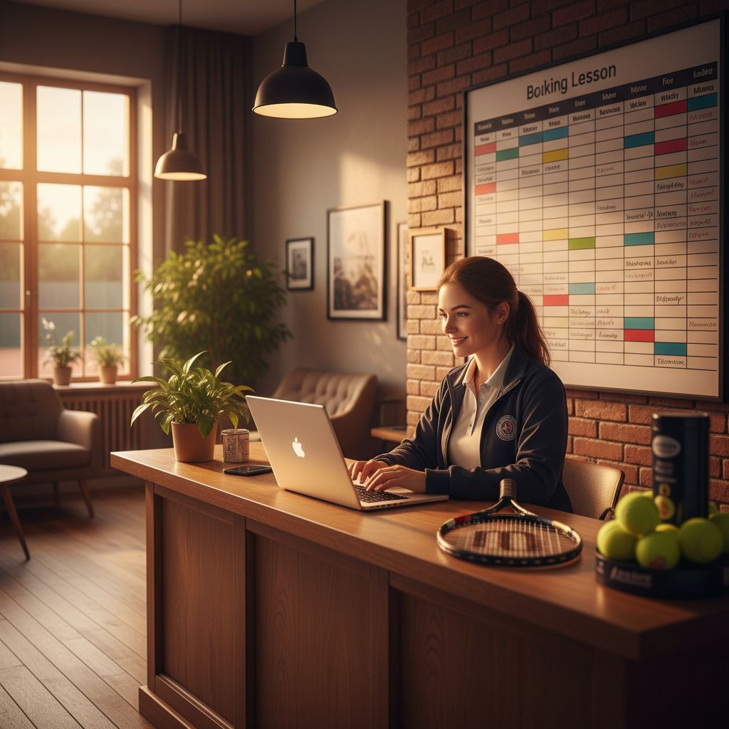 Aktiv → Passiv: Jemand muss den Tennisplatz bis 18 Uhr reservieren.