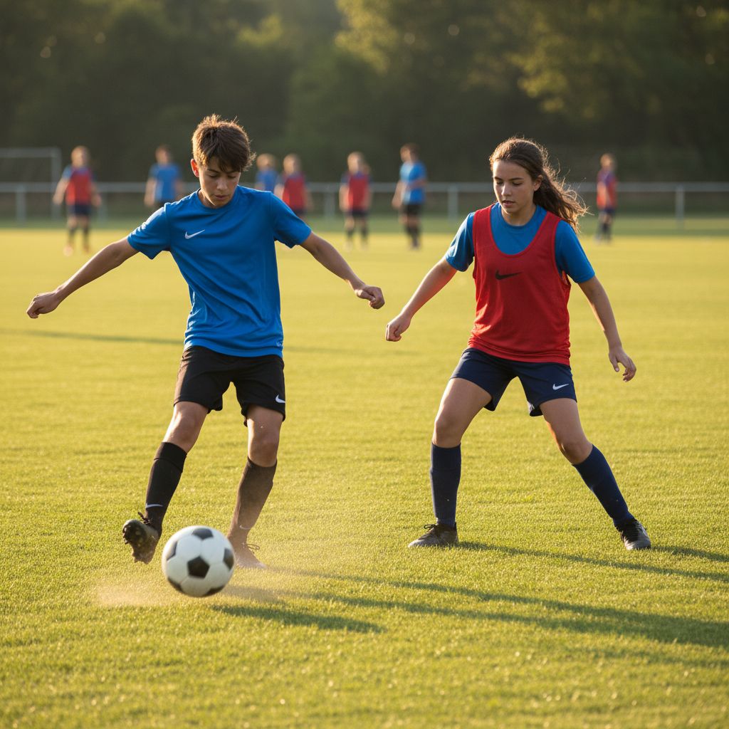 Sie üben Pässe ___ ______.