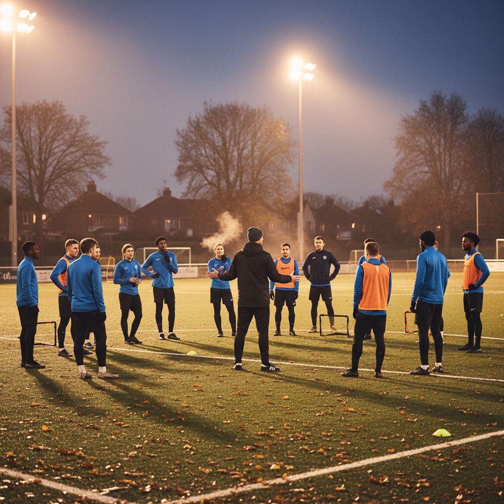 Setze ein: Das ist der Trainer, ____ wir jeden Tag üben.