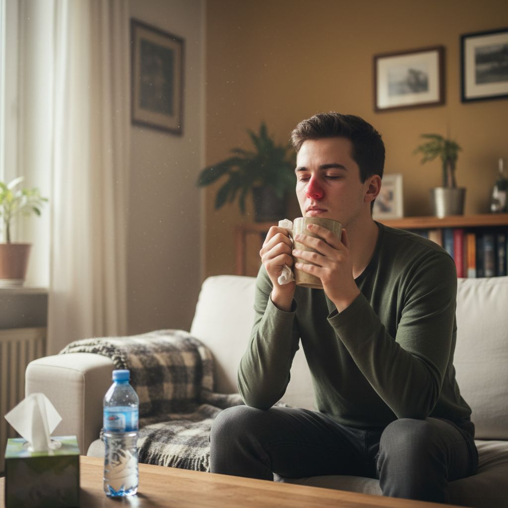 Llevo dos días con mocos y tos. Estoy ____.