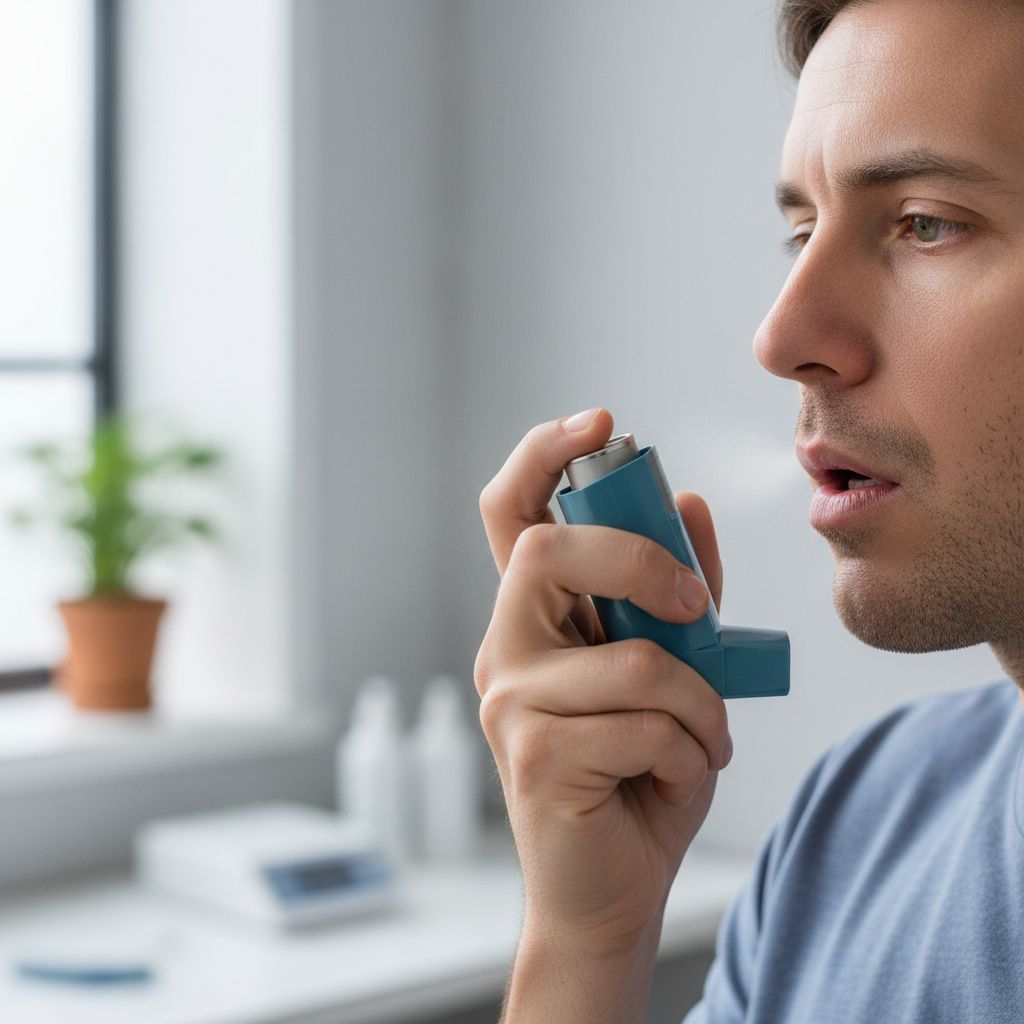 Adivina el objeto: “Se usa para respirar mejor cuando tienes asma. Es pequeño, de plástico y hace ‘puff’.”