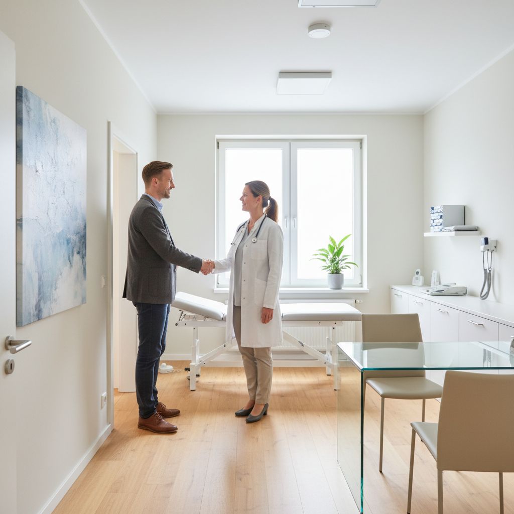 Was sagst du höflich, wenn du die Ärztin zum ersten Mal siehst?